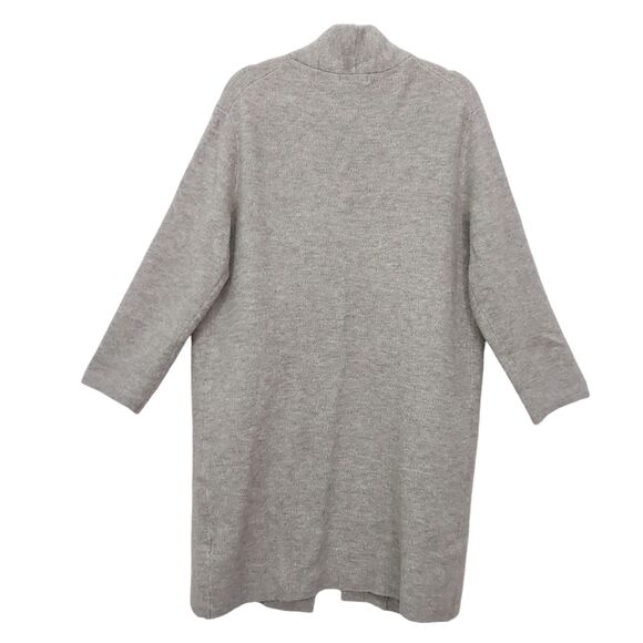 Banana Republic Open Cardigan Womens Medium Brown Wool Blend Cozy Knit Longline - Picture 5 of 11